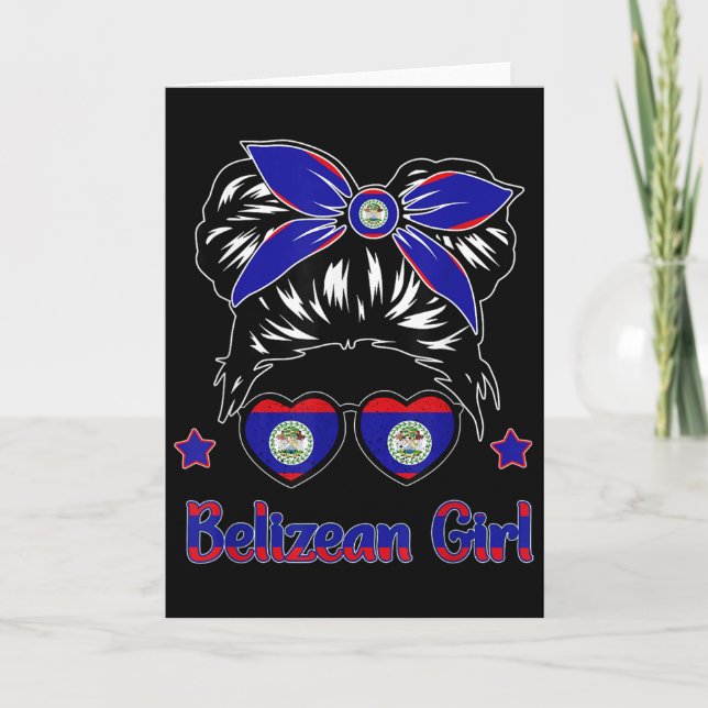 Toddler Belise-shirt Flag Belizean Hispanic Herita Card (Front)