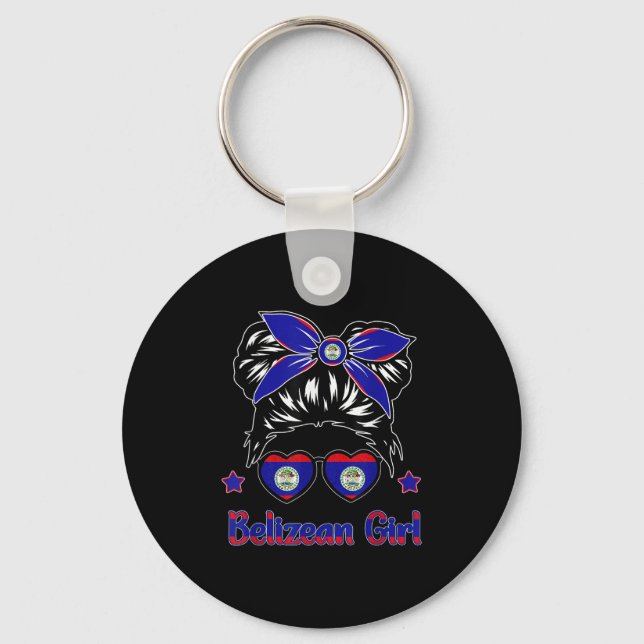 Toddler Belise-shirt Flag Belizean Hispanic Herita Key Ring (Front)