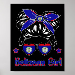 Toddler Belize-shirt Flag Belizean Hispanic Herita Poster