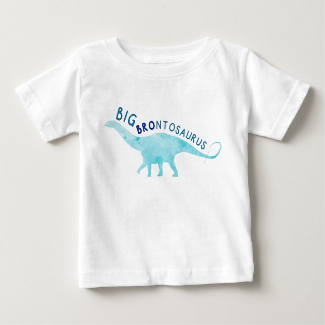 Toddler Big Brontosaurus Dinosaur Brother T-Shirt (Front)