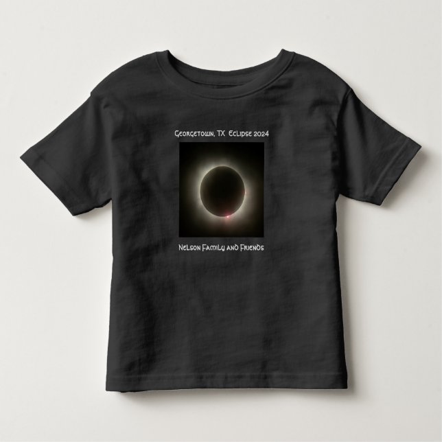 Toddler Black SQ Georgetown Total Eclipse T-ShirtR Toddler T-Shirt (Front)