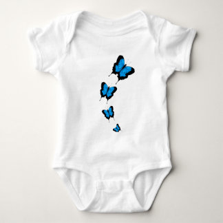 Toddler Blue Butterfly Bodysuit