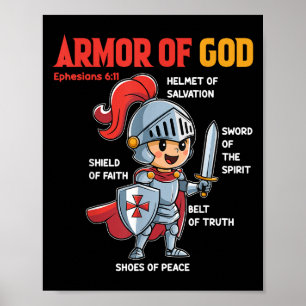 Toddler Boy Armor Of God Brother Son Men Kid Chris Poster