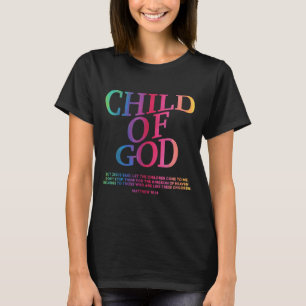 Toddler Boy Child Of God Christian Jesus Son Siste T-Shirt