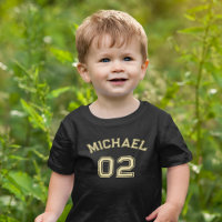 Toddler Boy Girl Name Jersey Number Sports Cotton