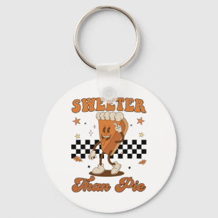 Toddler Boy Thanksgiving Sweeter Than Pie Funny Ki Key Ring