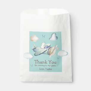 Toddler Boy's Aviation Theme Birthday Thank You Favour Bag