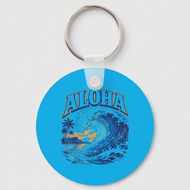 Toddler Boys Hawaiian Key Ring (Front)