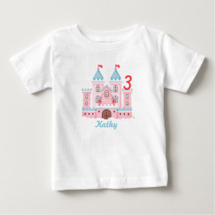 Toddler Castle Custom Name Age T-Shirt