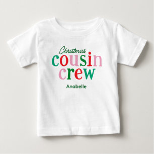 Toddler Christmas Cousin Crew Matching Family Baby T-Shirt