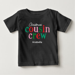 Toddler Christmas Cousin Crew Matching Family Baby T-Shirt