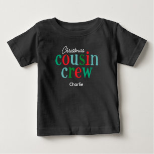 Toddler Christmas Cousin Crew Matching Family Baby T-Shirt