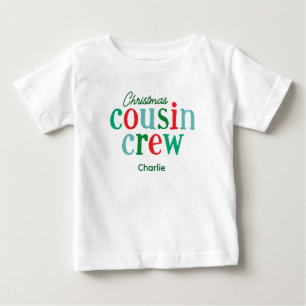 Toddler Christmas Cousin Crew Matching Family Baby T-Shirt