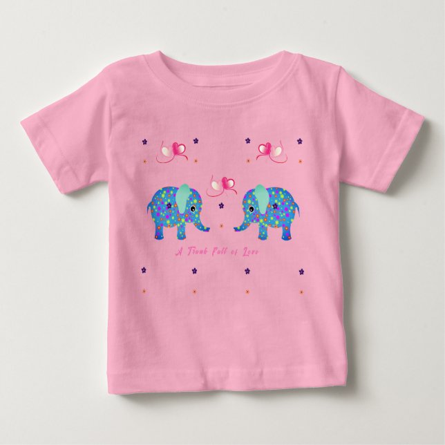  Toddler Cute Elephant Baby T-Shirt (Front)