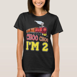 Toddler Cute Train Lover B Day Im 2 Choo Choo T-Shirt
