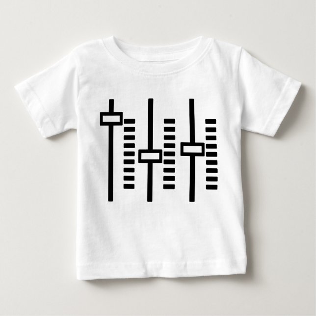 Toddler DJ Deejay baby House Music volume tee (Front)