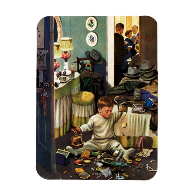 Toddler Empties Purses Magnet (Vertical)
