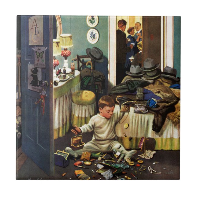 Toddler Empties Purses Tile (Front)