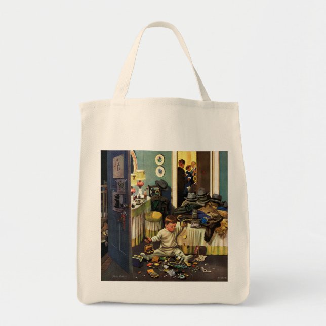 Toddler Empties Purses Tote Bag (Front)