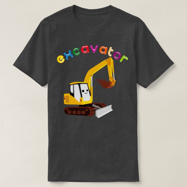 toddler excavator T-Shirt (Design Front)