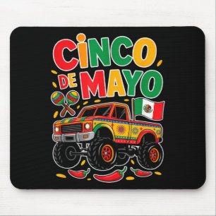 Toddler fiesta shirt with truck cinco de mayo mouse pad