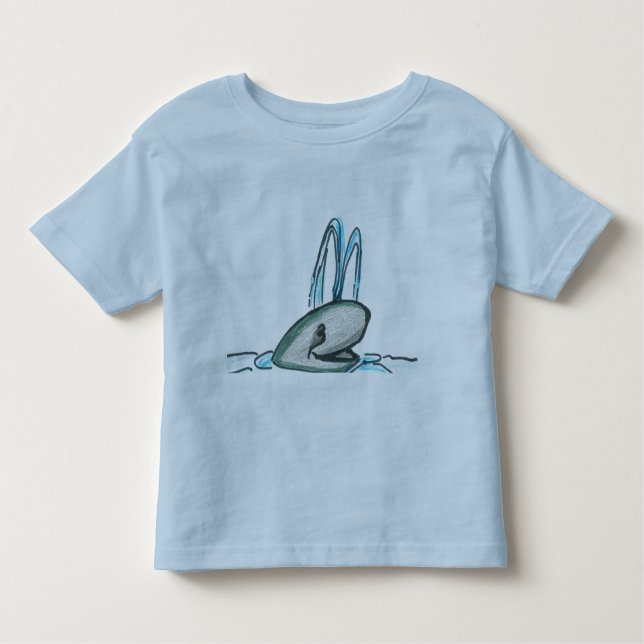 TODDLER FINE JERSEY T-SHIRT - GREY WHALE (Front)
