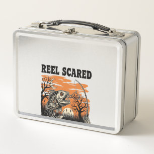 Toddler Fishing Halloween Metal Lunch Box