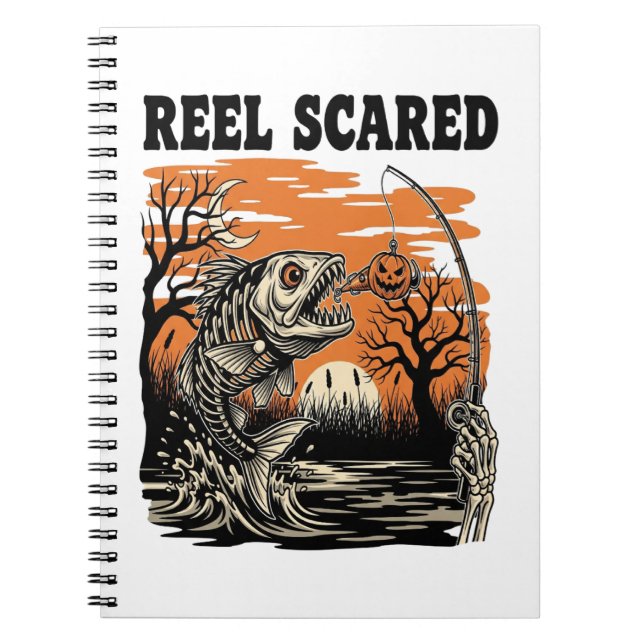 Toddler Fishing Halloween Notebook (Front)