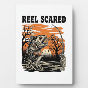 Toddler Fishing Halloween Plaque