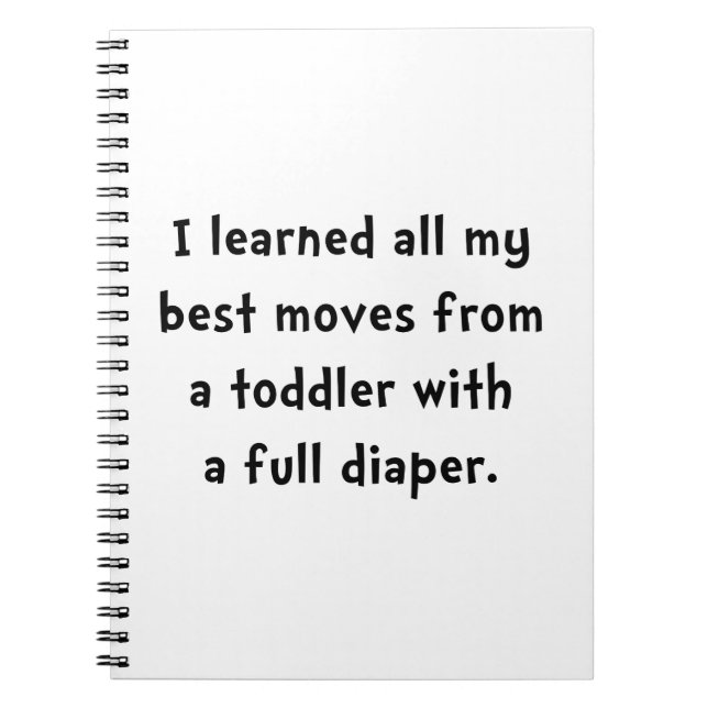 Toddler Full Diaper Notebook (Front)
