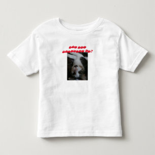 Toddler funny cat shirt (red text)