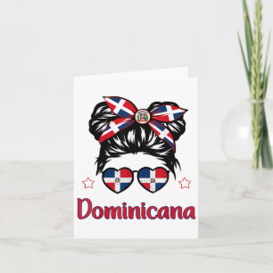 Toddler Girl Dominican Republic-shirt Flag Hispani Card