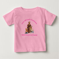 Toddler Girl Pink St. Francis Assisi Catholic