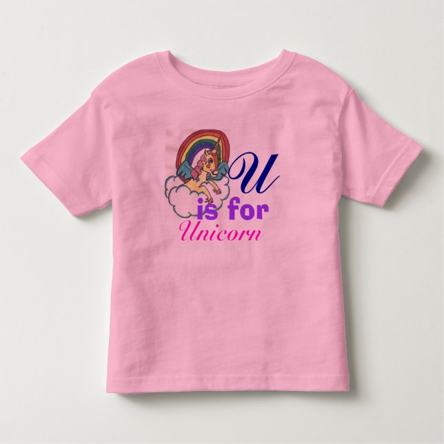 Toddler Girl Unicorn T-Shirt (Front)