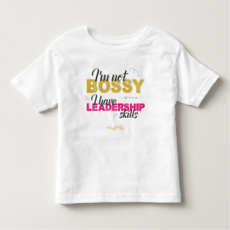 Toddler Girls Ruffle Shirt Not Bossy Leadership