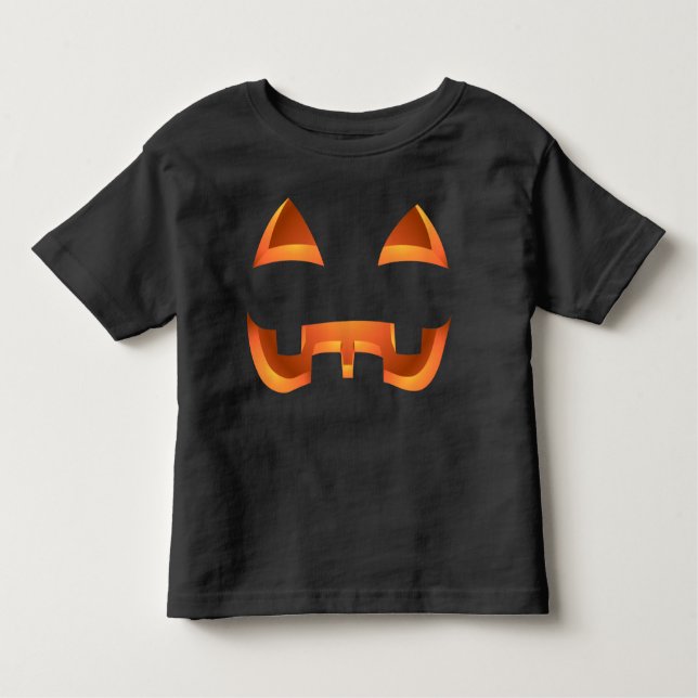 Toddler Halloween T-Shirt Pumpkin Toddler Shirts (Front)
