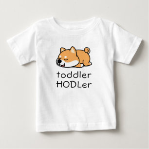 Toddler HODLer Dogecoin Crypto Cute Baby Shiba Inu T-Shirt