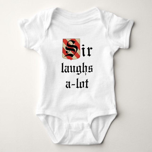 Toddler Jersey T-Shirt  "Sir Laughs-a-lot" Baby Bo Baby Bodysuit (Front)