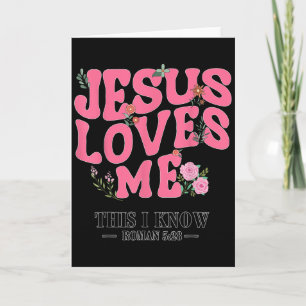 Toddler Jesus Loves You I Nk Christian God Sister  Card