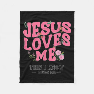 Toddler Jesus Loves You I Nk Christian God Sister Fleece Blanket