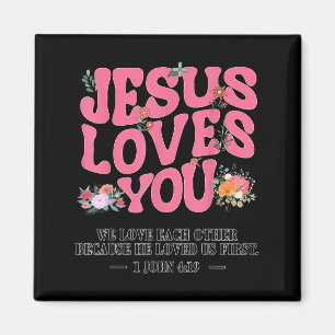 Toddler Jesus Loves You I Nk Christian God Sister  Magnet