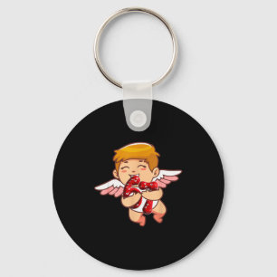 Toddler Kids 6 7 Meme Six Seven Cupid Valentines D Key Ring
