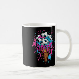 Toddler Kids Ice Cream Soccer Watercolor Art Sport Coffee Mug