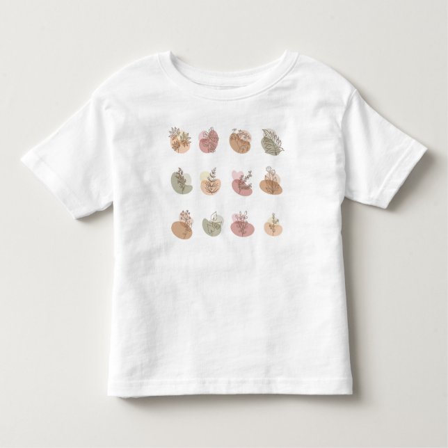 Toddler & Kids T-Shirt with Adorable Little Illust (Front)