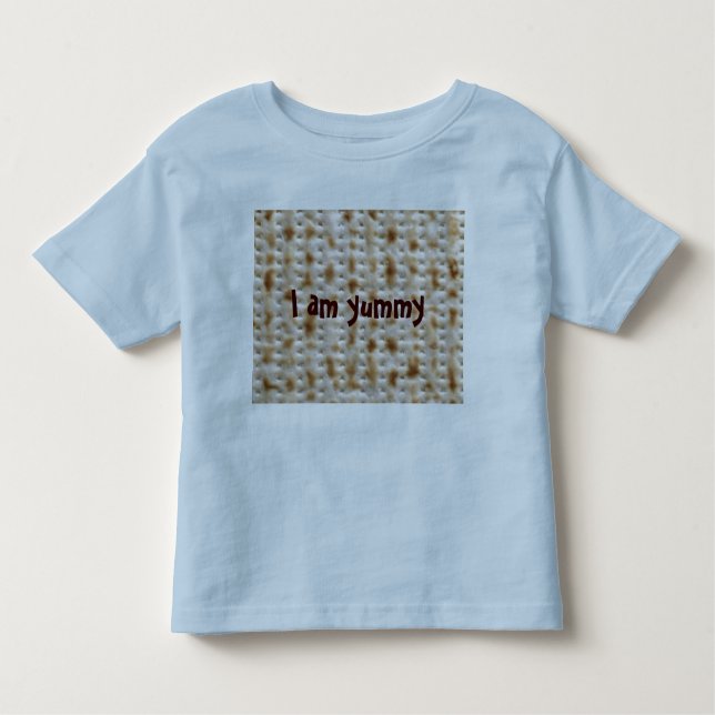 Toddler Matzo Tee for Passover, Blue (Front)