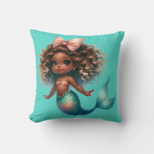 "Toddler Mermaid Delight" Cushion