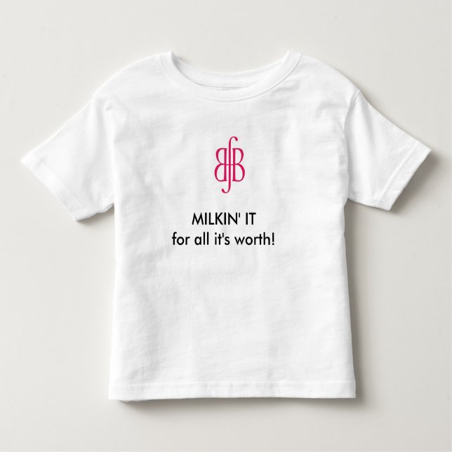 Toddler Milkin' It Breastfeeding T-shirt (Front)