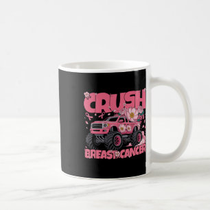 Toddler Monster Truck Crush Breast Cancer Awarenes Coffee Mug