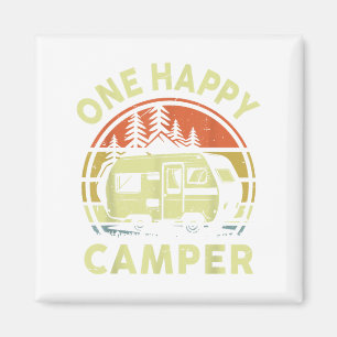 Toddler One Happy Camper Mum Dad Funny Rv Camping Magnet