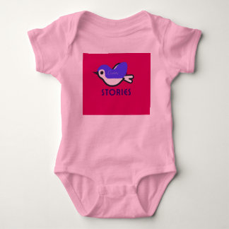 Toddler pink Jersey with beautiful bird design Baby Bodysuit